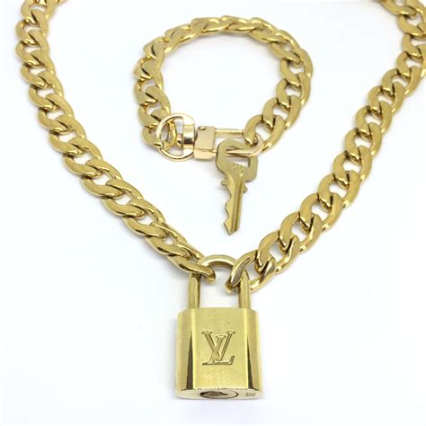 lv padlock necklace|louis vuitton padlock necklace silver.